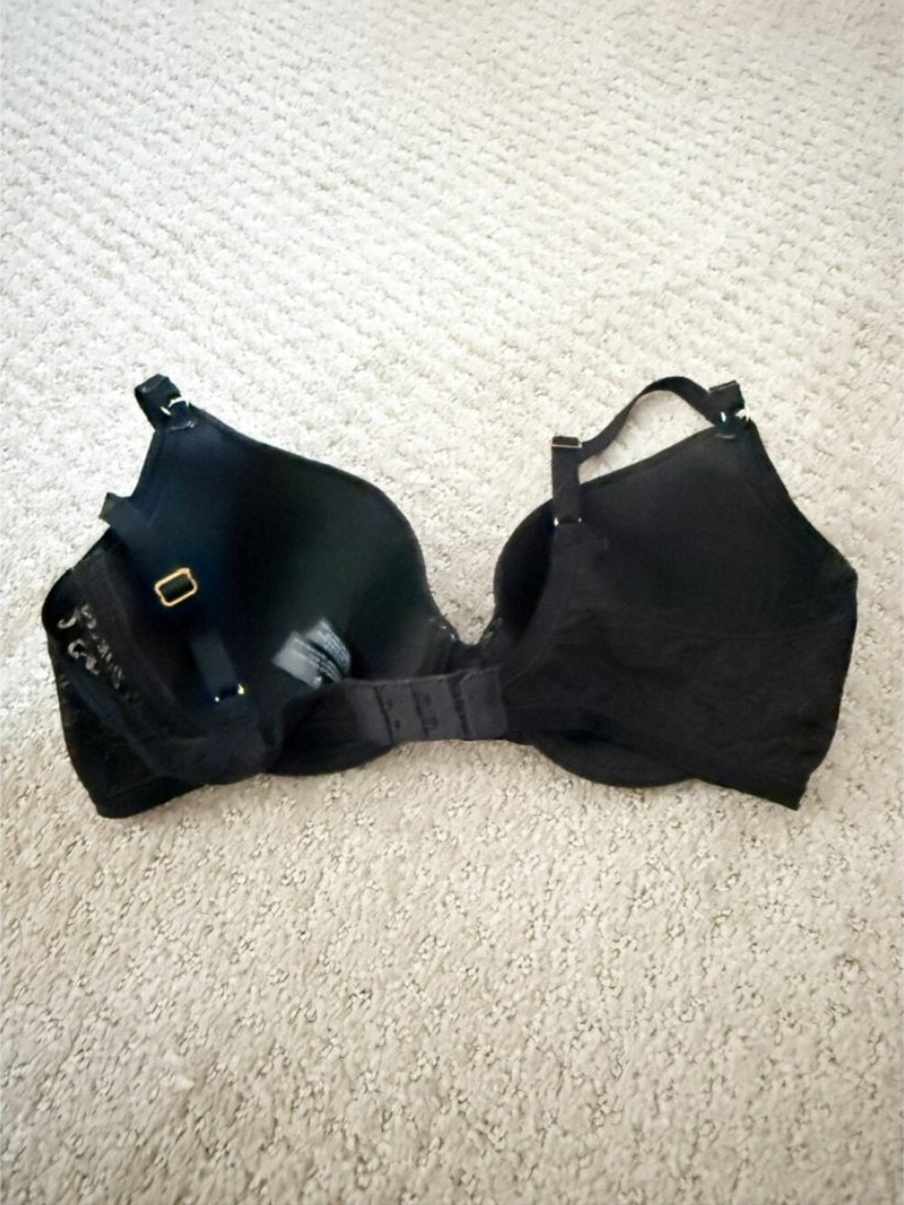 Natori Sheer Jacquard Full Fit Contour Underwire Bra Black 34B - Picture 3 of 6